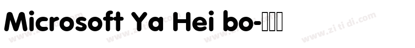 Microsoft Ya Hei bo字体转换